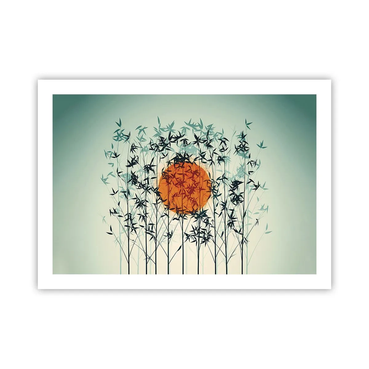 Poster - Japanse zon - 70x50 cm