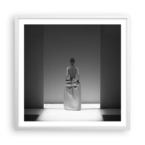 Poster in een witte lijst - Verfijnde eenvoud - 60x60 cm