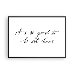 Poster in een zwarte lijst - De hele waarheid - 100x70 cm