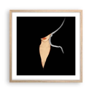 Een poster in een licht eiken lijst - Elegantie en stijl - 50x50 cm