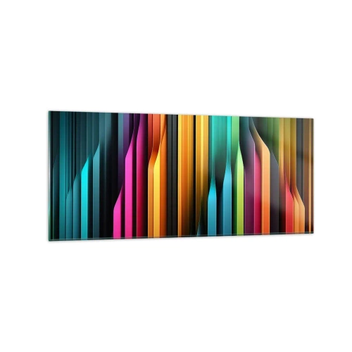 Schilderen op glas - Lichtorgel - 120x50 cm