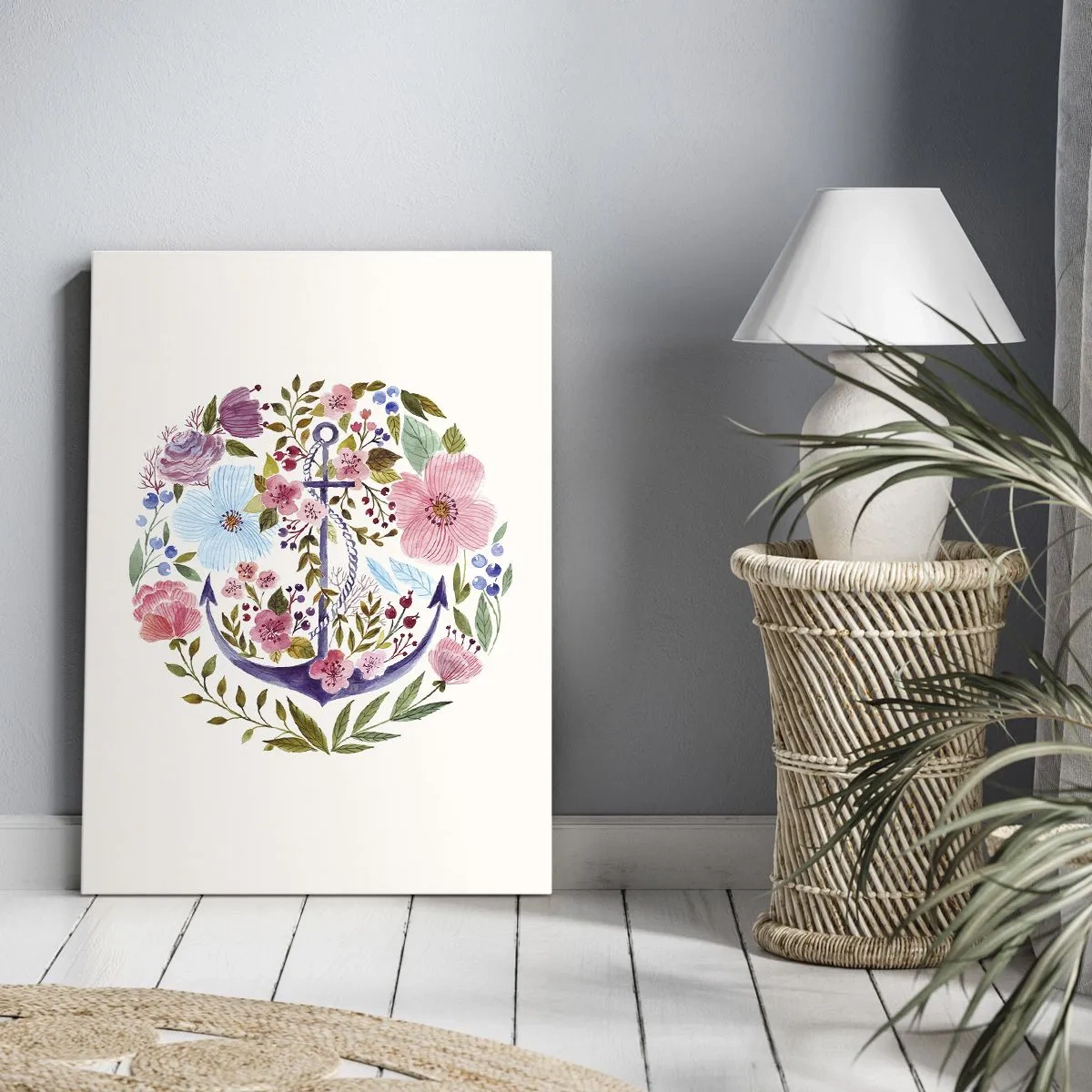 Schilderen op canvas - Goede droom van zeeman - 50x70 cm