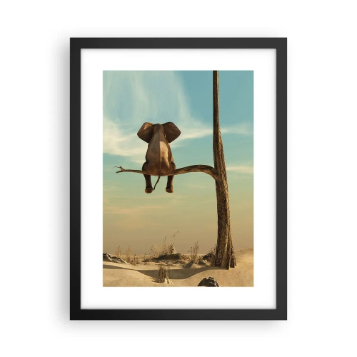 Poster in een zwarte lijst - Een nieuw gezichtspunt - 30x40 cm