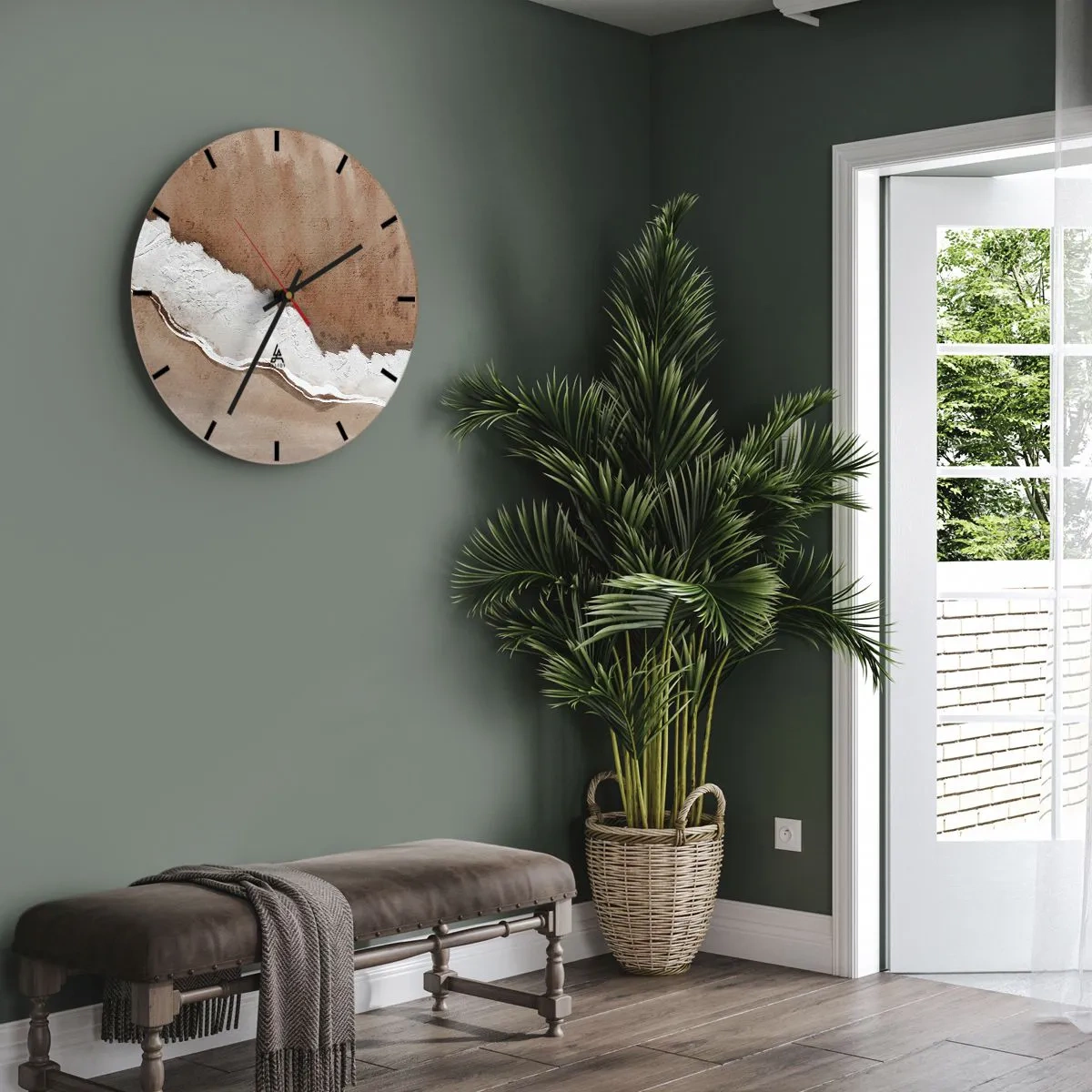 Wandklok - Klok - In aardetinten - 40x40 cm
