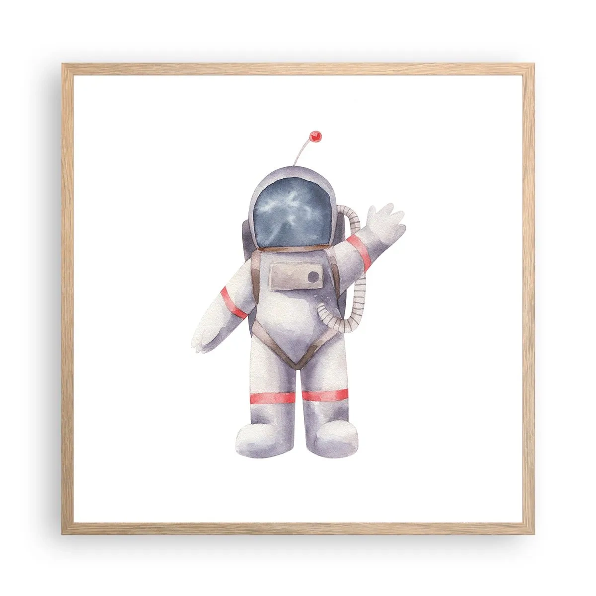 Een poster in een licht eiken lijst - Tot ziens! - 60x60 cm