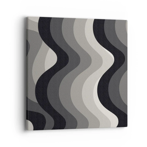 Schilderen op canvas - Golf na golf - 40x40 cm