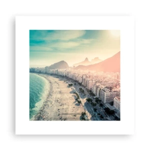 Poster - Eeuwige vakantie in Rio - 30x30 cm