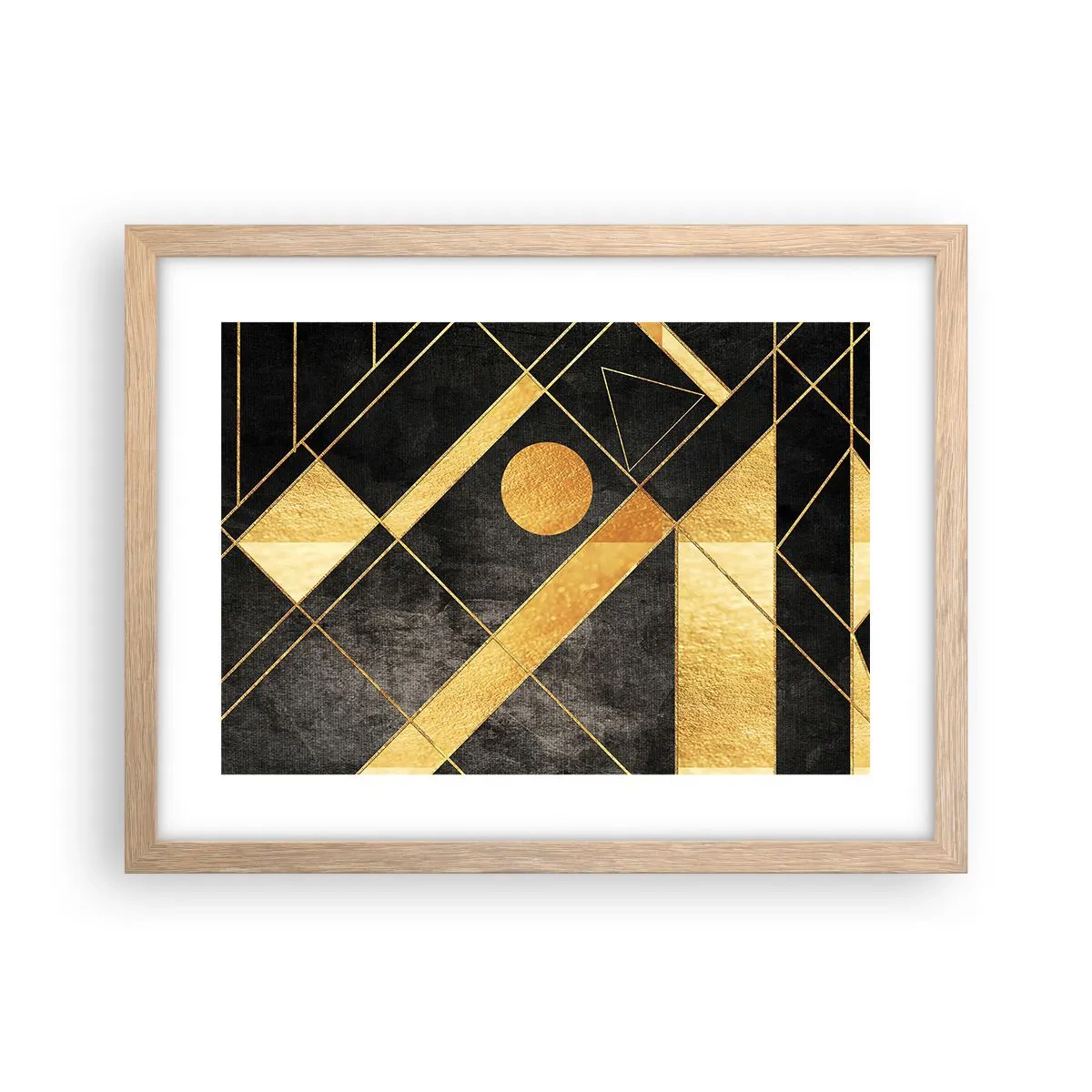 Een poster in een licht eiken lijst - De zon van de woestijn - 40x30 cm