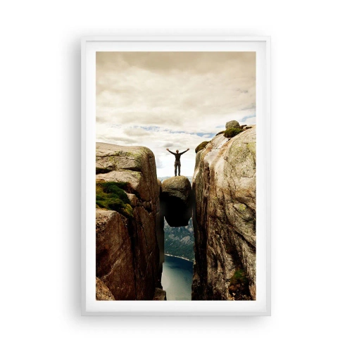 Poster in een witte lijst - Hoe gaat het met mij?! - 61x91 cm