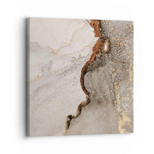 Schilderen op canvas - Op de grens van kleuren - 30x30 cm