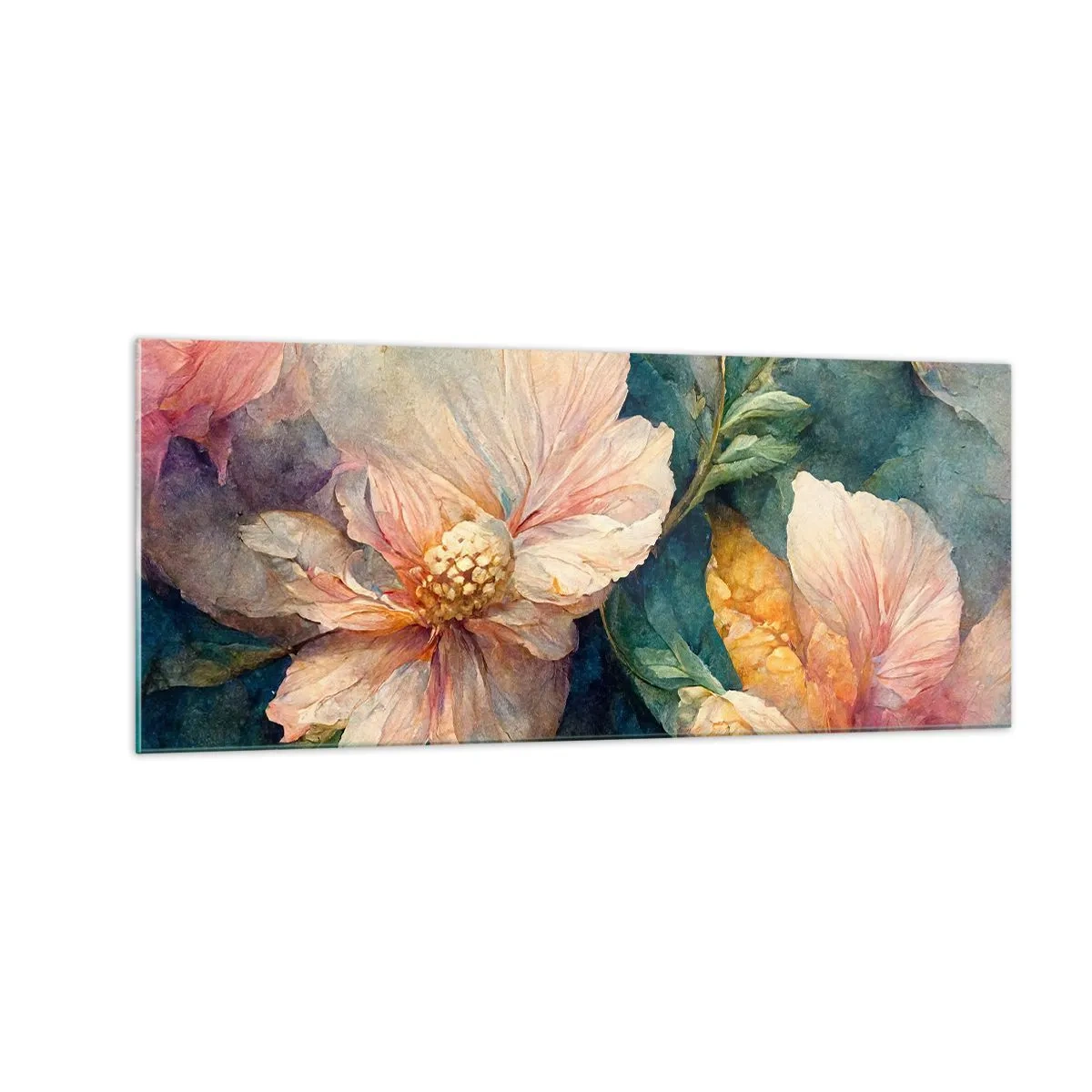 Schilderen op glas - Gewoon subtiliteit - 100x40 cm