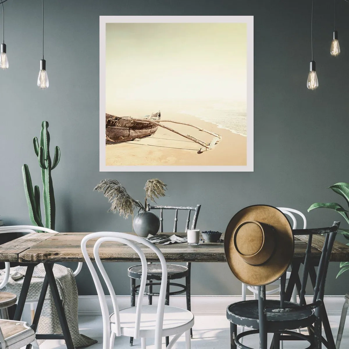 Poster - Geheugen van de Stille Zuidzee - 60x60 cm