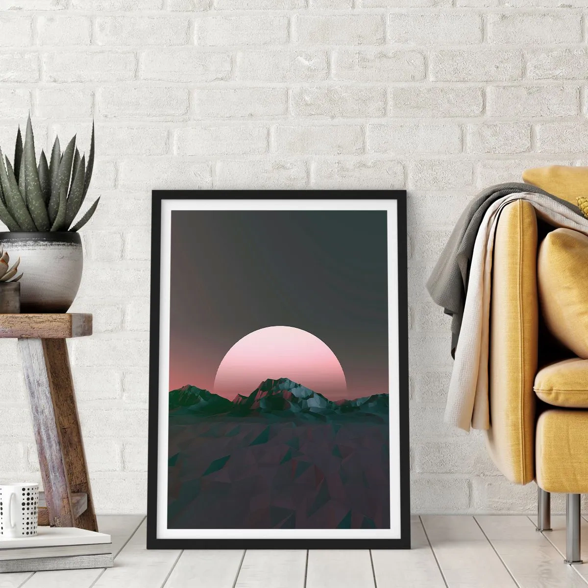Poster in een zwarte lijst - In een naburig sterrenstelsel - 40x50 cm