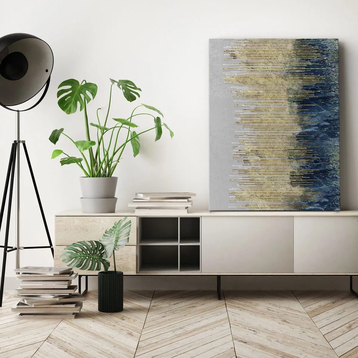 Schilderen op canvas - Vergulde grens - 50x70 cm