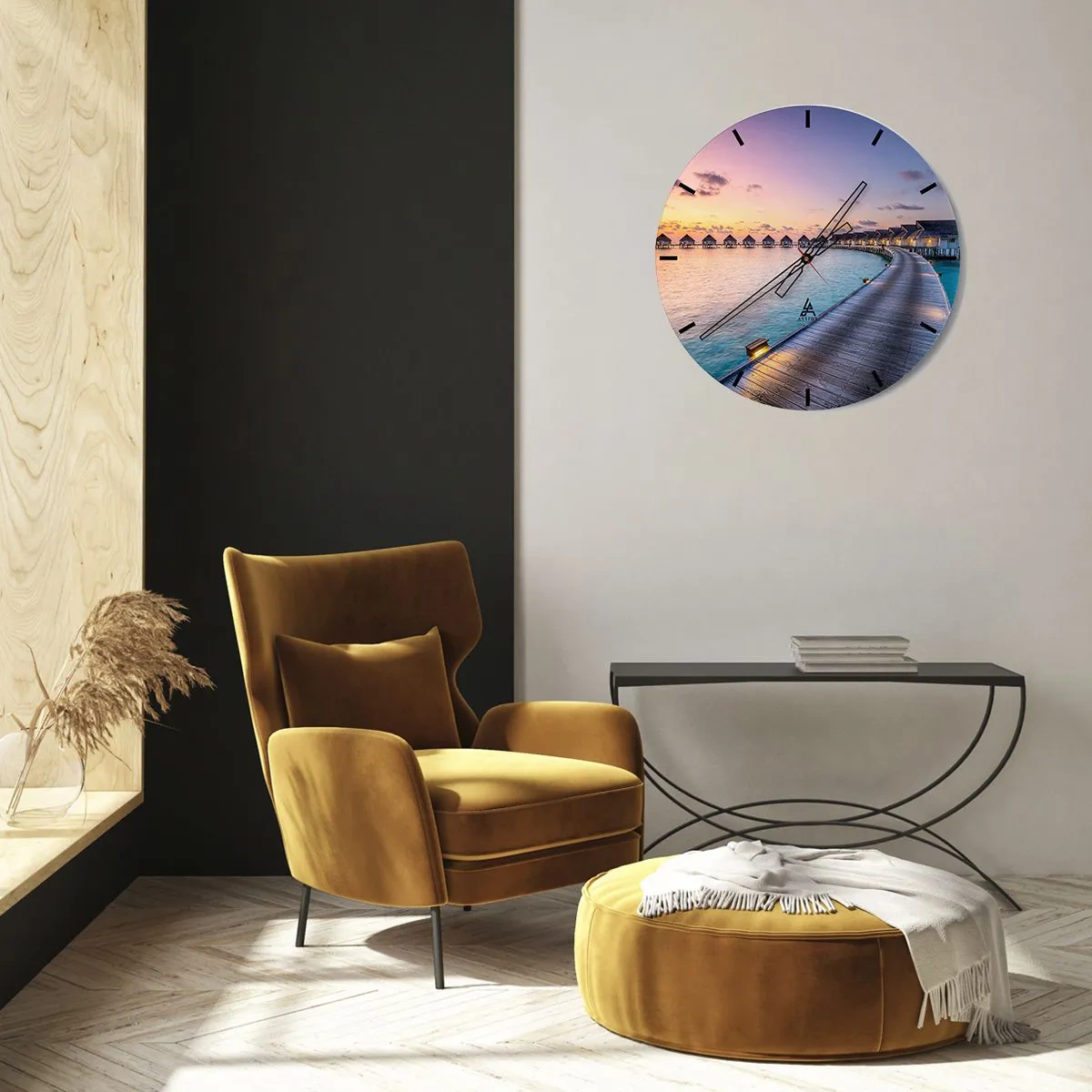 Wandklok - Klok - Vakantie - terug naar de bronnen - 30x30 cm