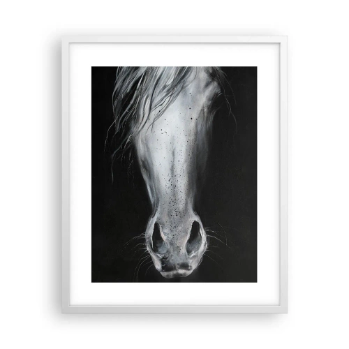 Poster in een witte lijst - Verleidelijke blik - 40x50 cm
