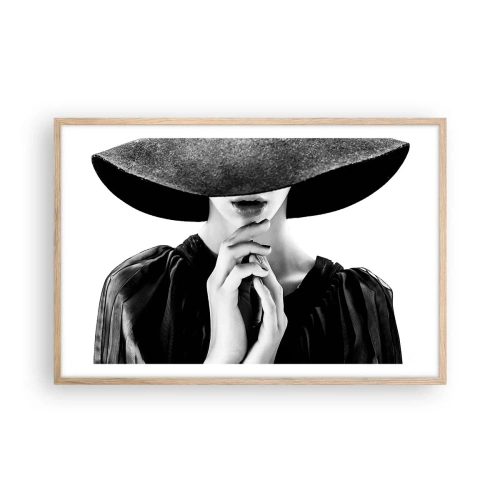 Een poster in een licht eiken lijst - Verborgen schoonheid - 91x61 cm