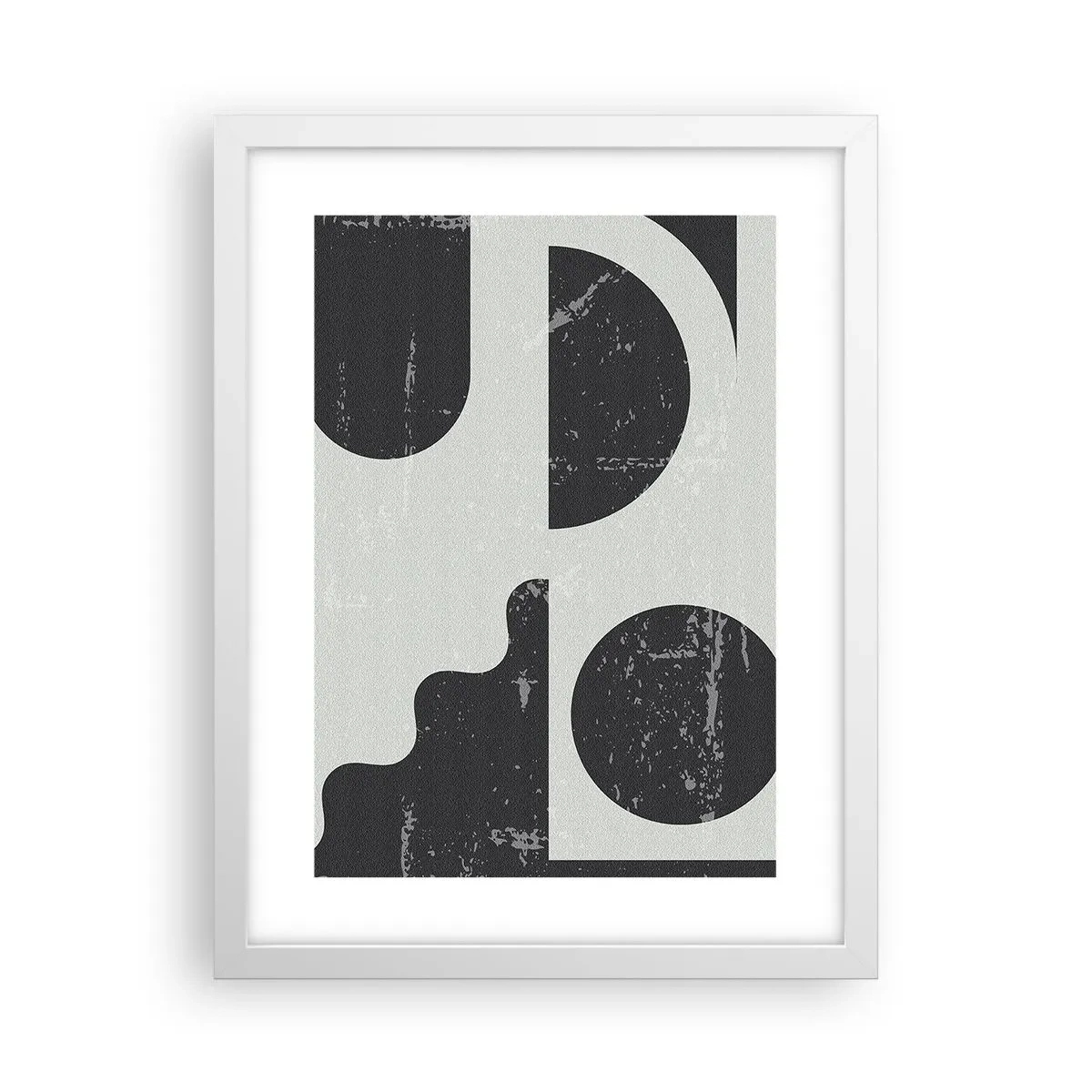 Poster in een witte lijst - Compositie boven en onder - 30x40 cm
