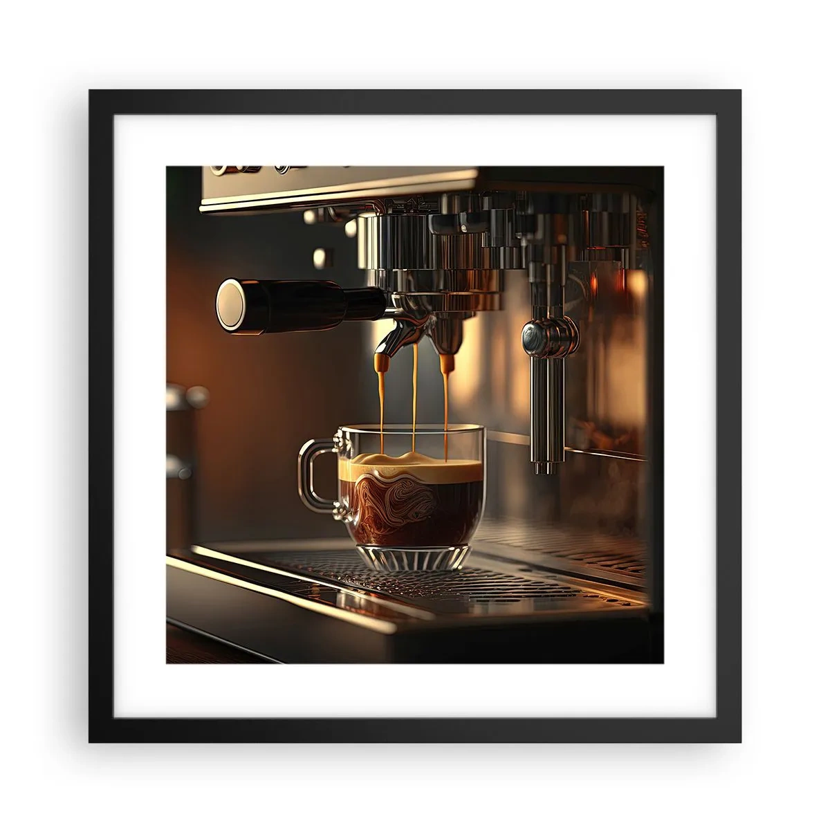 Poster in een zwarte lijst - Een sensuele mix - 40x40 cm