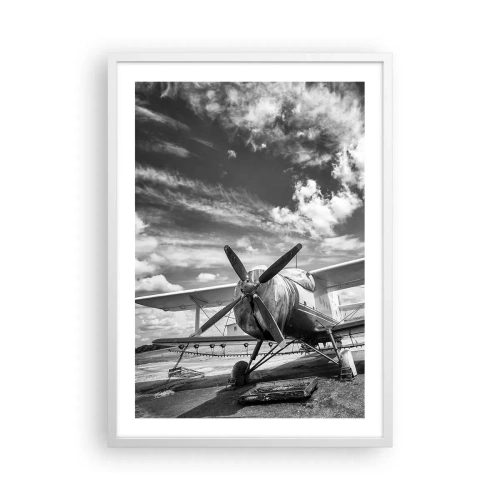 Poster in een witte lijst - Ik kan niet wachten! - 50x70 cm