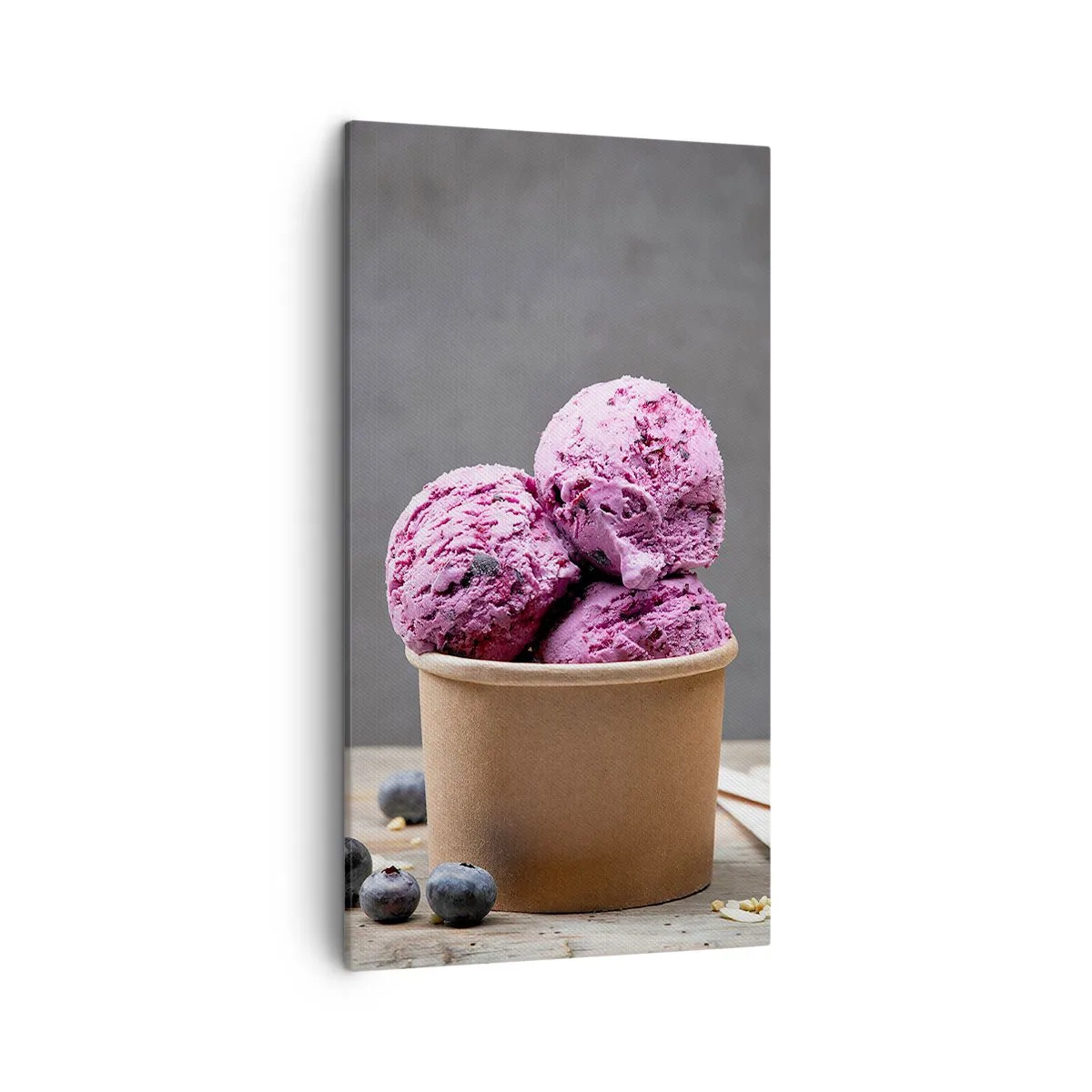 Schilderen op canvas - Zoetheid en kou - 45x80 cm