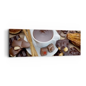 Schilderen op canvas - Uit een sprookjesachtige chocoladefabriek - 90x30 cm