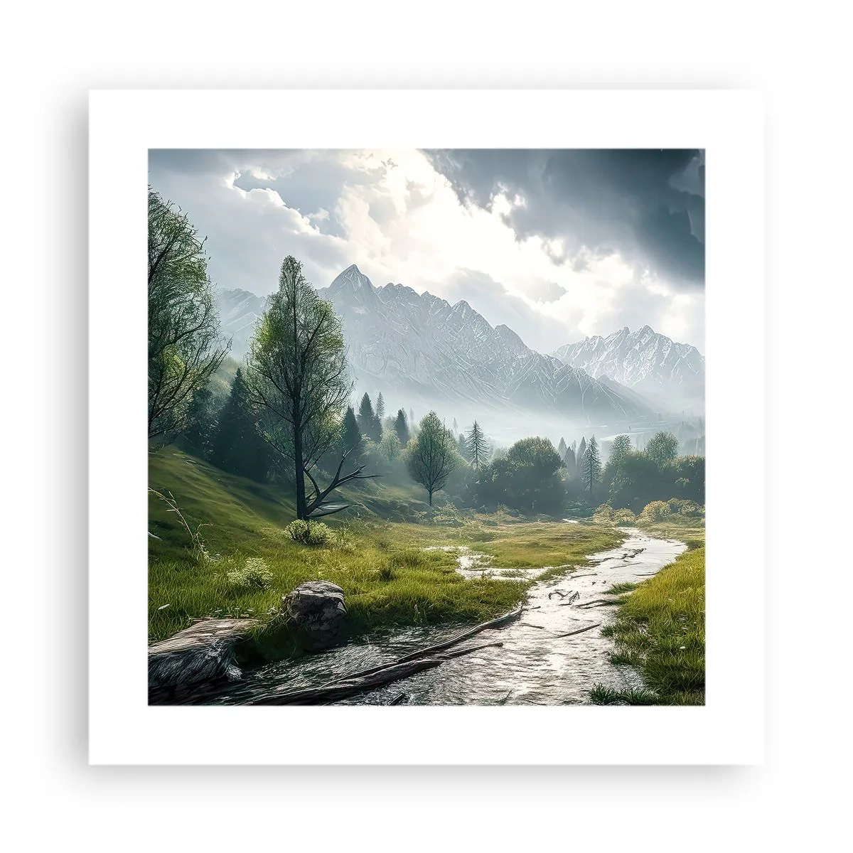 Poster - Daarheen en terug - 40x40 cm