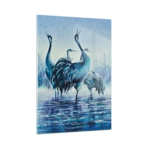 Schilderen op glas - Ochtendvergadering - 50x70 cm