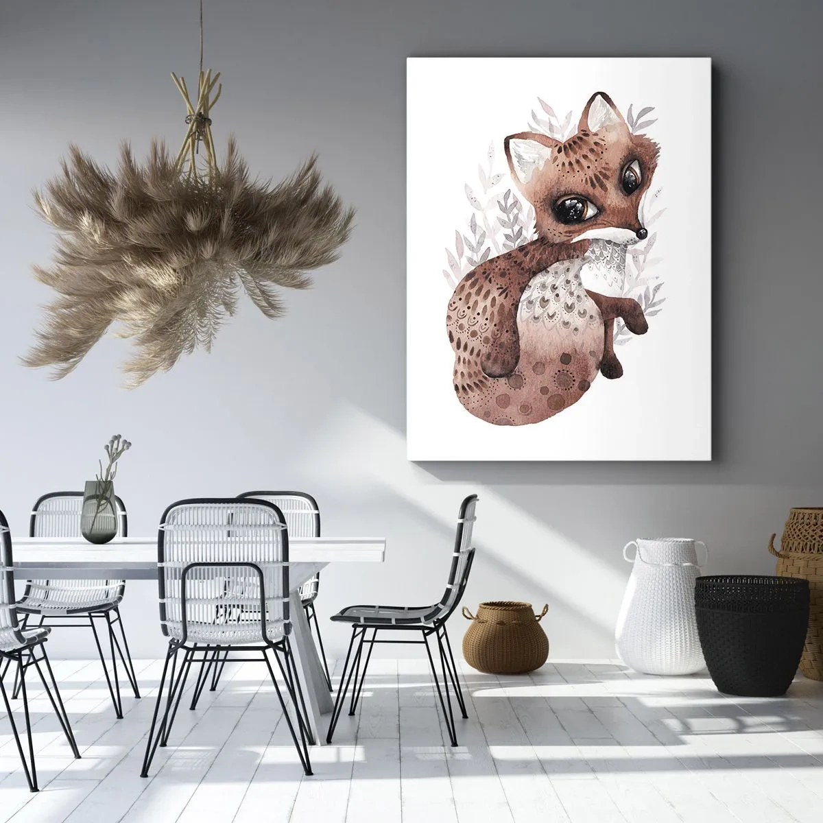 Schilderen op canvas - Houd er gewoon van - 65x120 cm