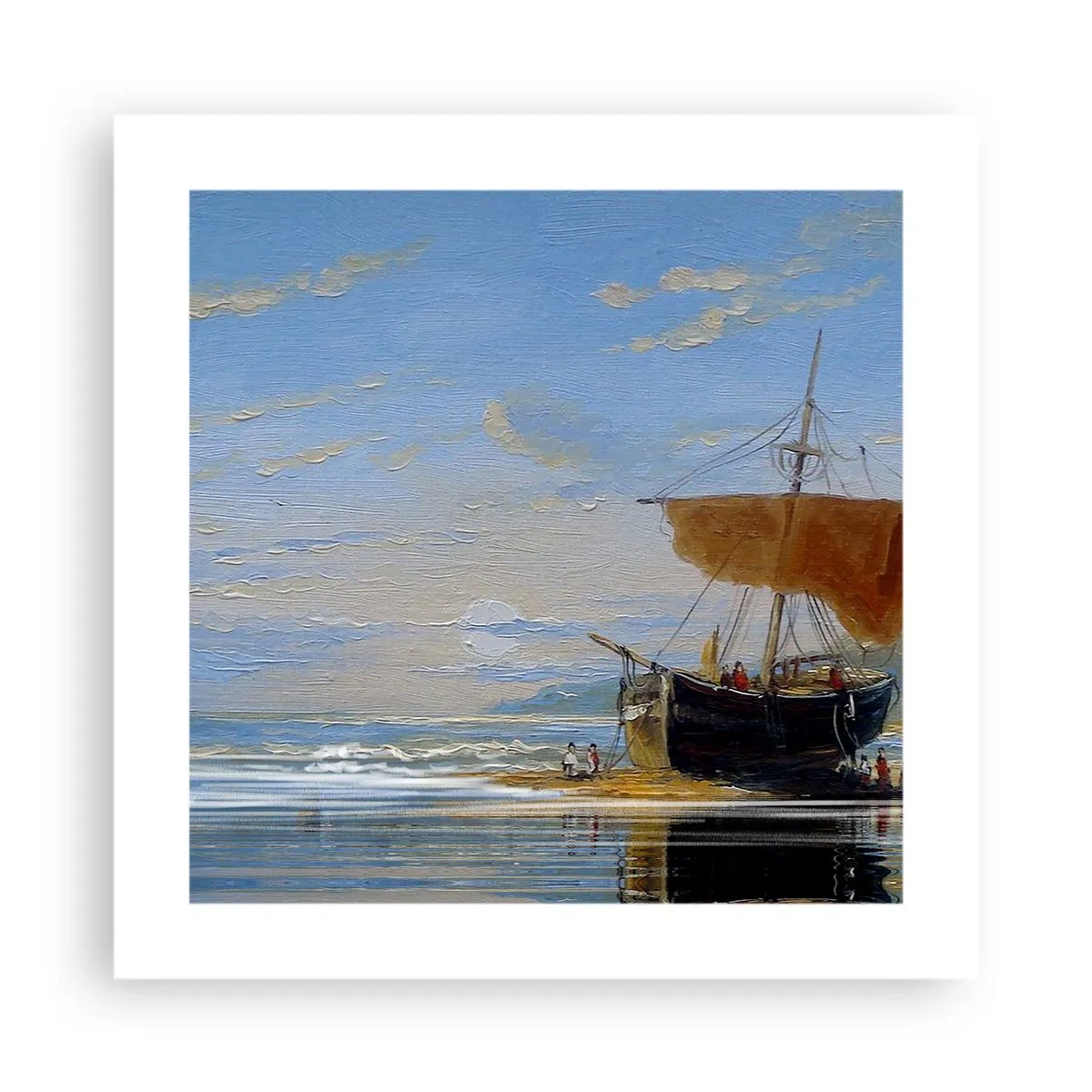 Poster - Water, bodem, lucht - 40x40 cm