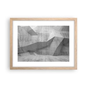 Een poster in een licht eiken lijst - Een echte uitdaging - 40x30 cm