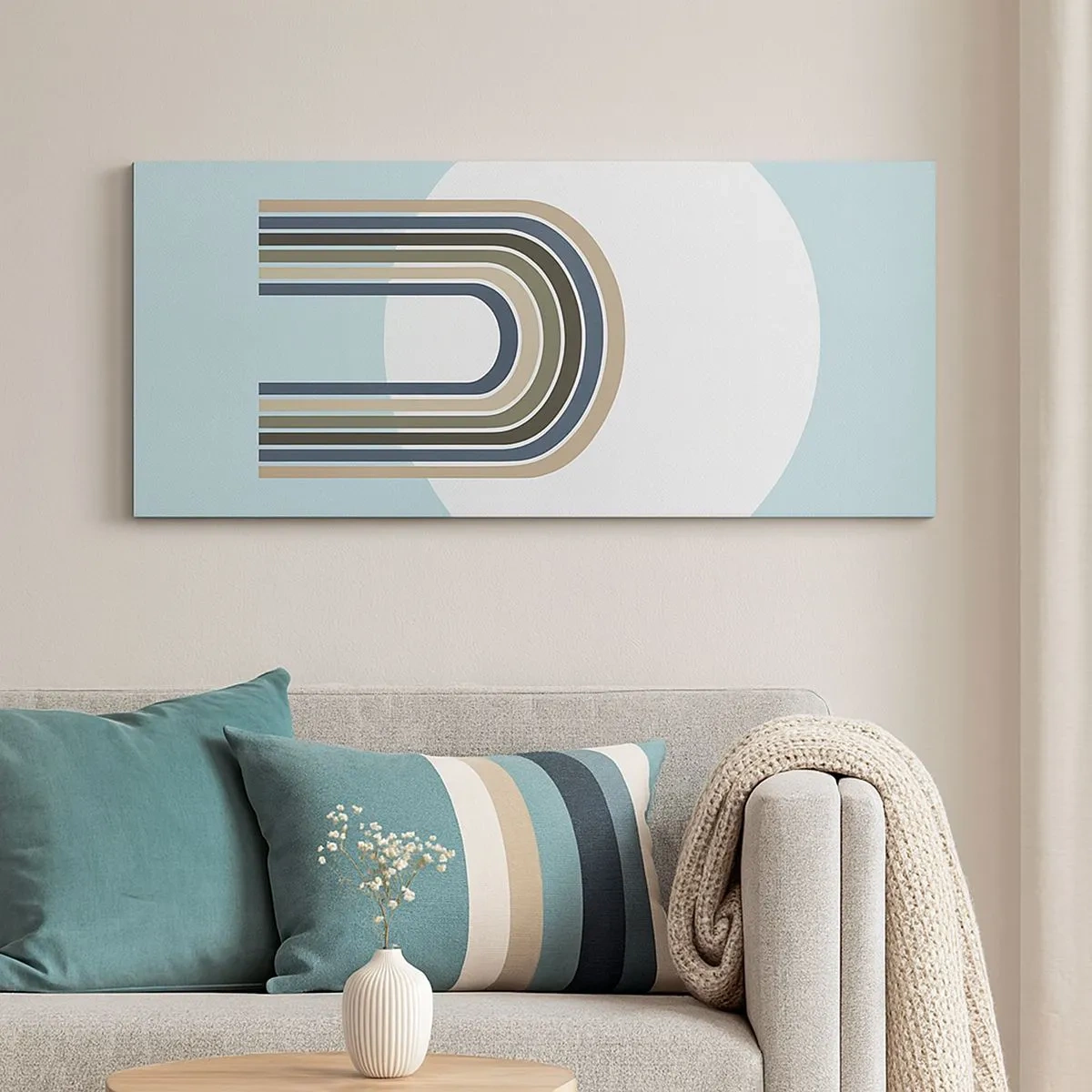 Schilderen op canvas - Onweerstaanbare aantrekkingskracht - 100x40 cm