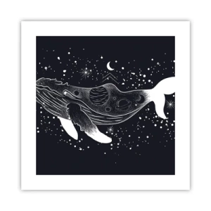 Poster - In de oceaan van het universum - 40x40 cm