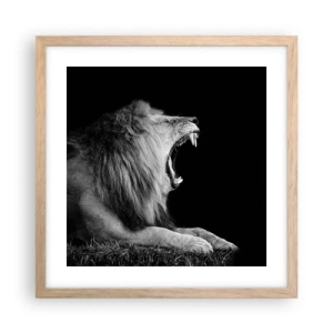 Een poster in een licht eiken lijst - Zonder enige twijfel - 40x40 cm