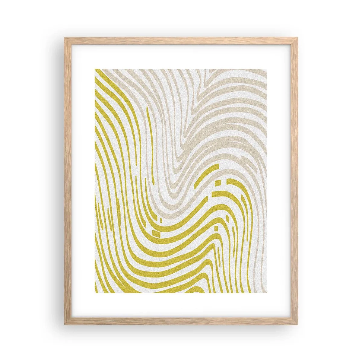 Een poster in een licht eiken lijst - Een compositie met een zachte buiging - 40x50 cm