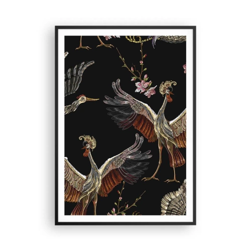 Poster in een zwarte lijst - Een sprookjesvogel - 70x100 cm