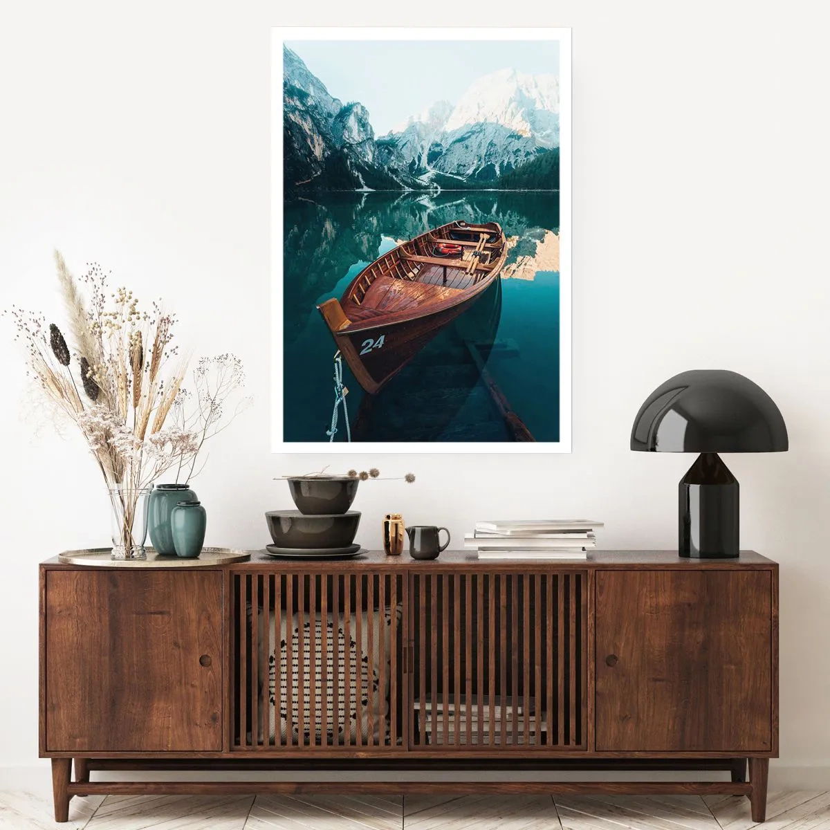 Poster - Alsof het op glas is geschilderd - 70x100 cm