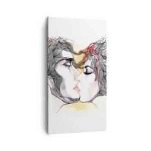 Schilderen op canvas - De wereld bestaat niet - 45x80 cm