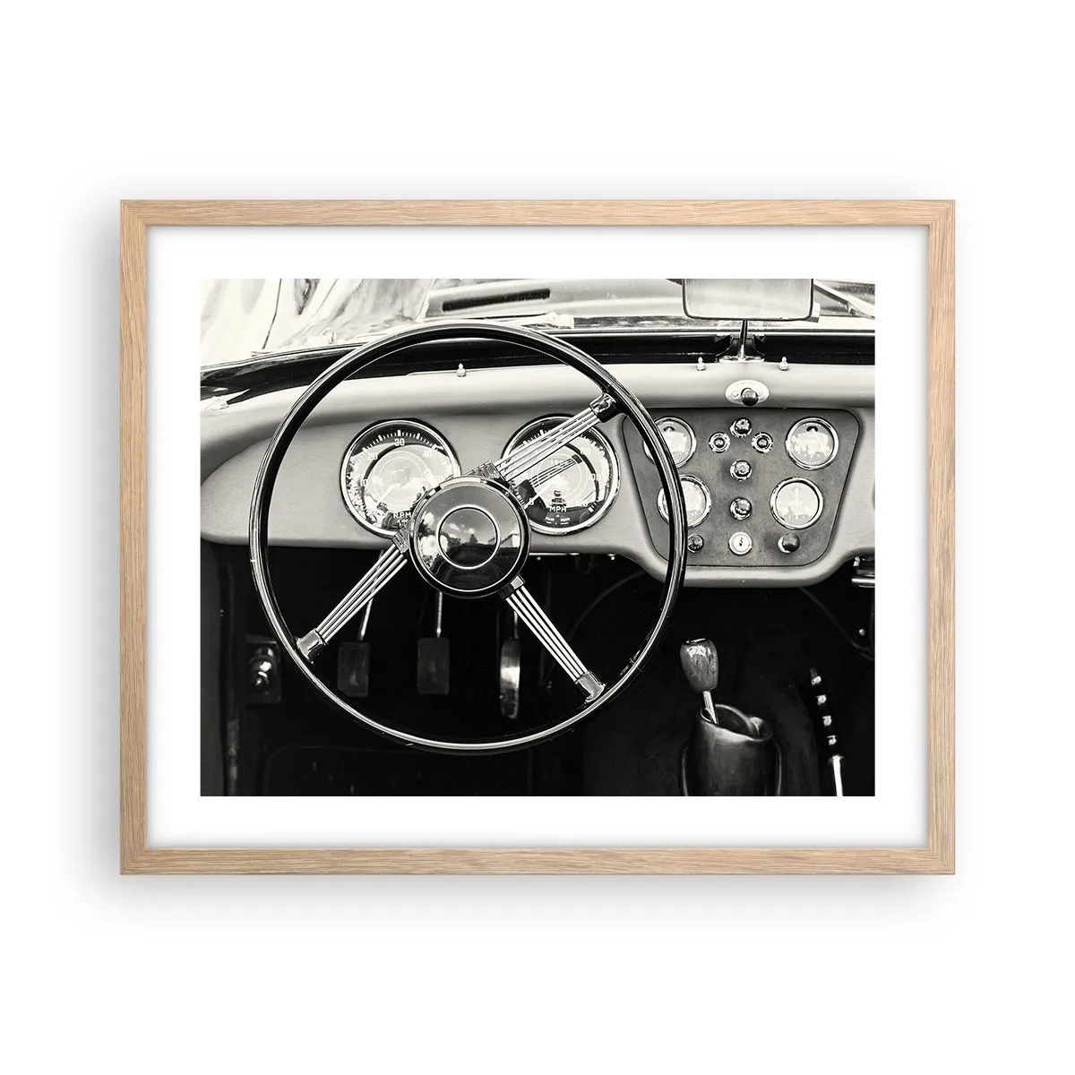 Een poster in een licht eiken lijst - De droom van een verzamelaar - 50x40 cm