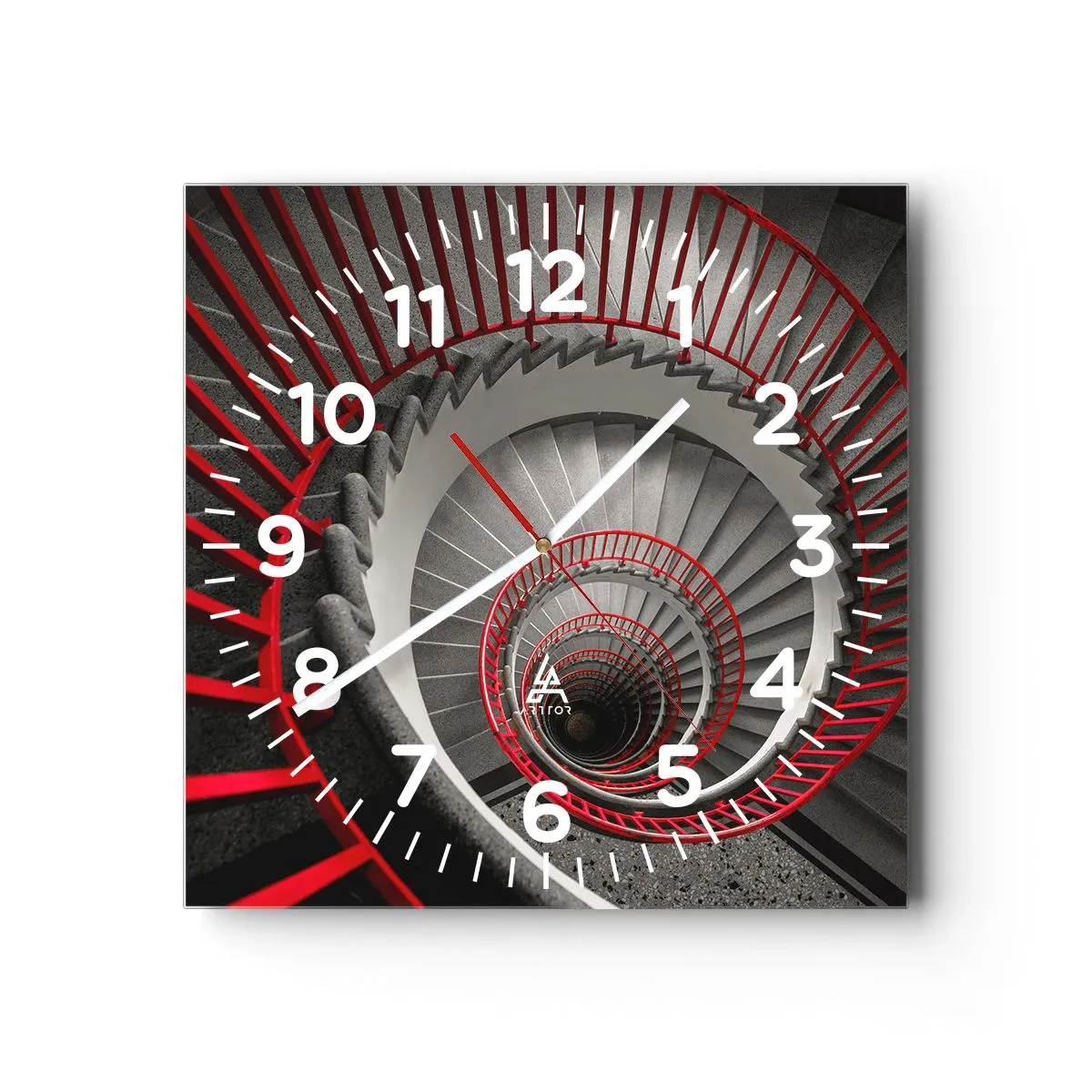Wandklok - Klok - Architectuur plezier - 40x40 cm