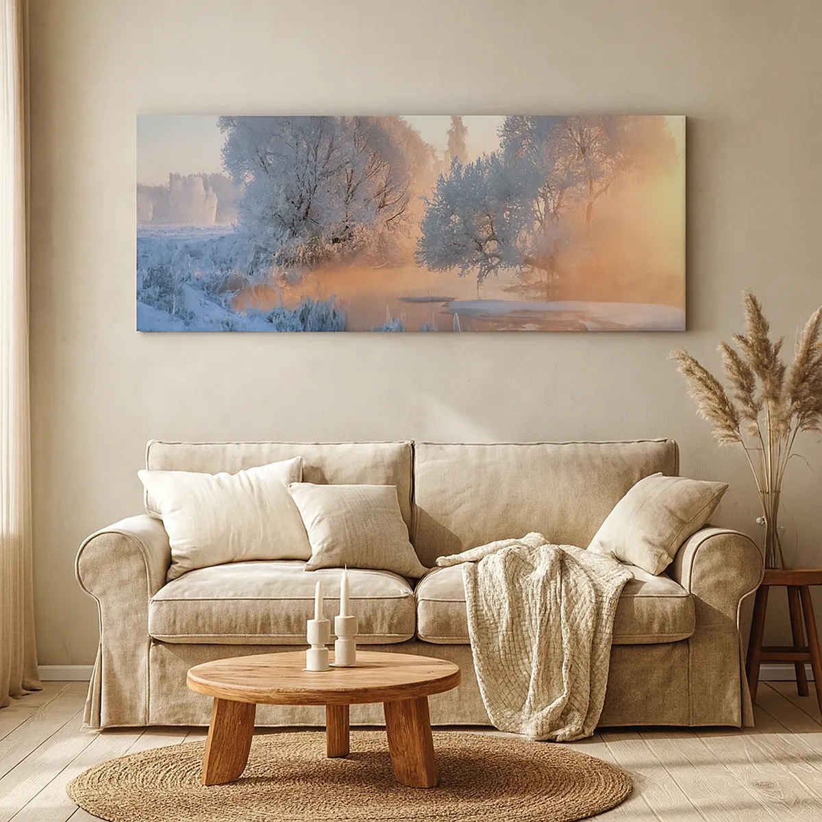 Schilderen op canvas - Alles in het kristal schijnt in de zon - 30x30 cm