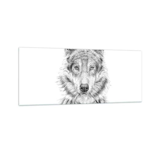 Schilderen op glas - Een geboren leider - 100x40 cm