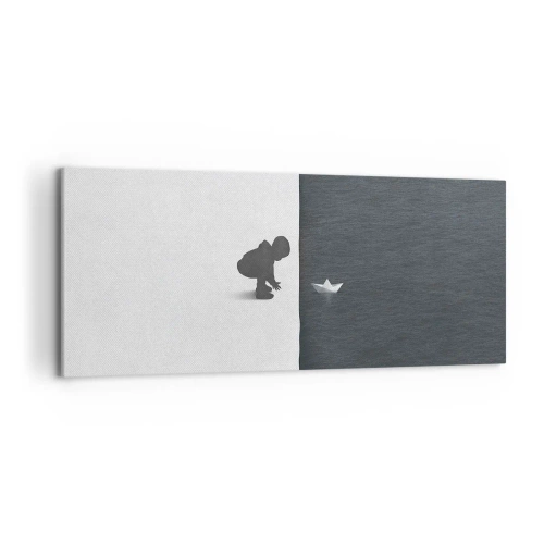 Schilderen op canvas - Geweldige expeditie - 120x50 cm