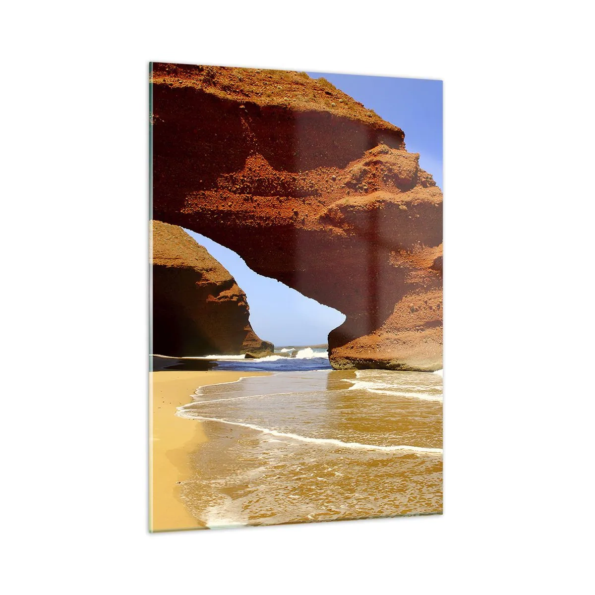 Schilderen op glas - Water en wind  al duizen jaren - 50x70 cm