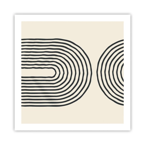 Poster - In een ogenblik ... - 60x60 cm