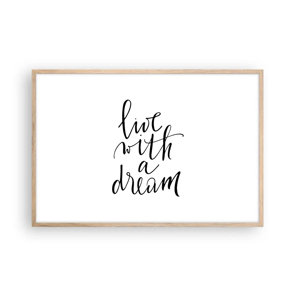 Een poster in een licht eiken lijst - Natuurlijk - 91x61 cm