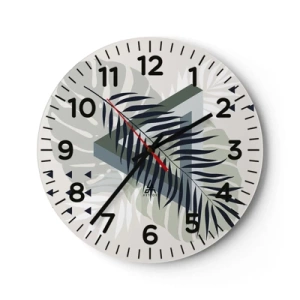 Wandklok - Klok - Natuur en geometrie - twee orden? - 30x30 cm