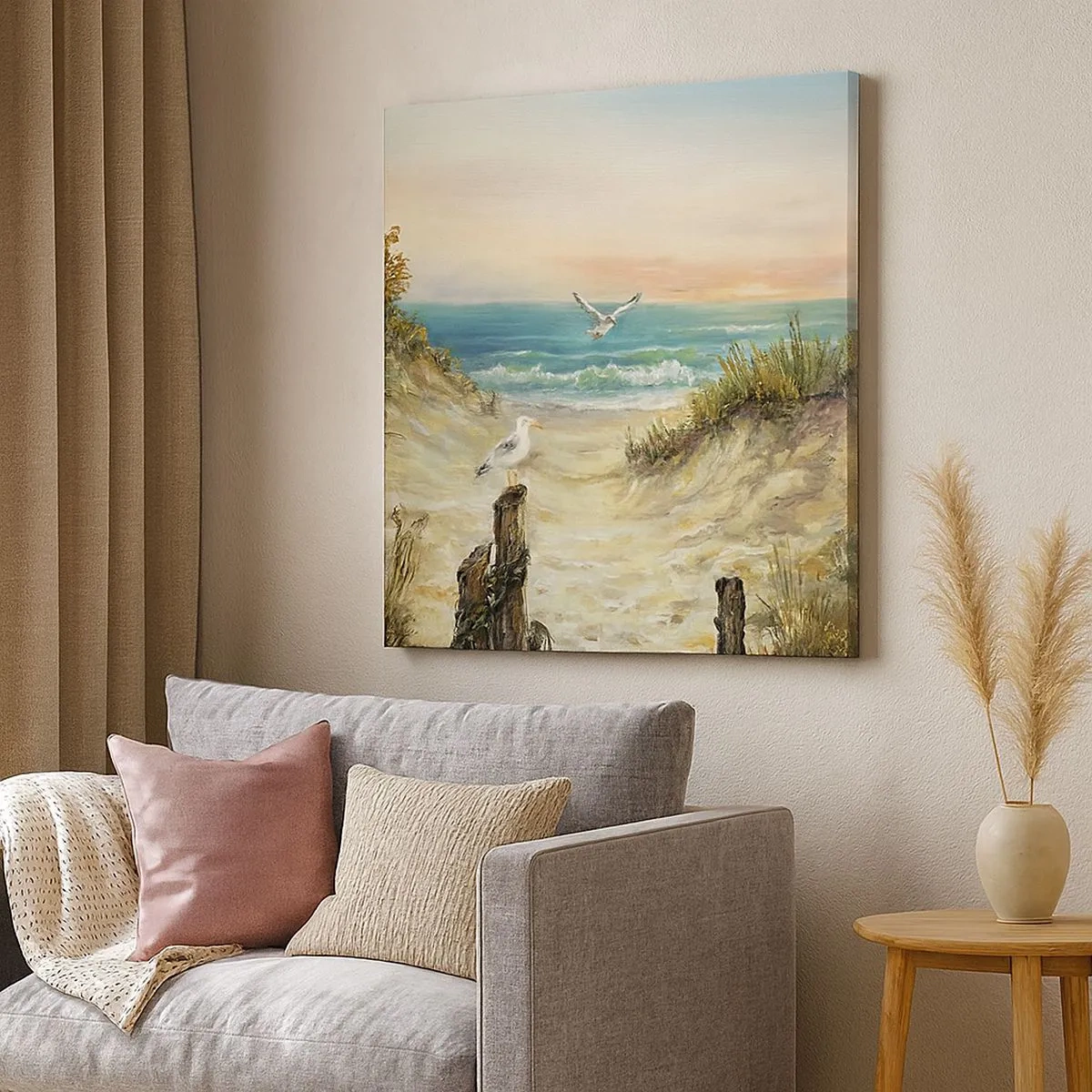 Schilderen op canvas - Windstille afzondering - 30x30 cm