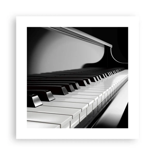 Poster - Harmonie van vormen en kleuren - 40x40 cm