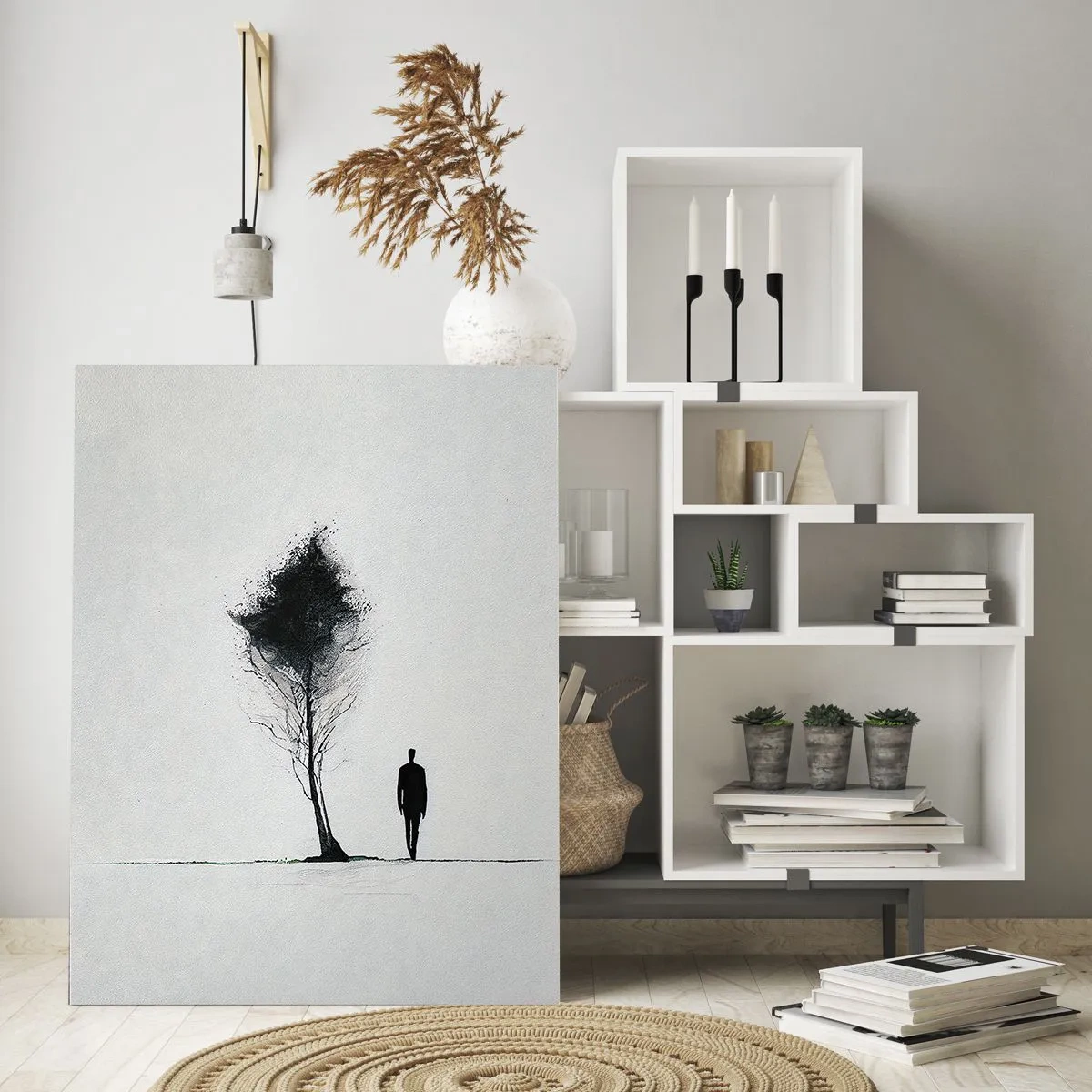 Schilderen op glas - Wij dwalen allemaal - 50x70 cm